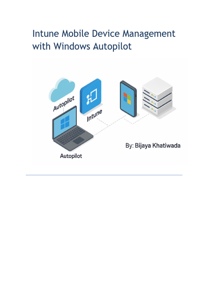 Windows Intune MDM - Autopilot | PDF | Software Engineering | Computing ...