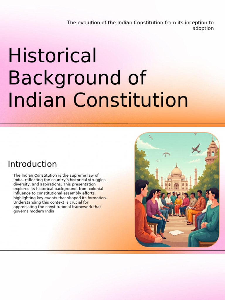 Historical Background of Indian Constitution | PDF | Constitution ...