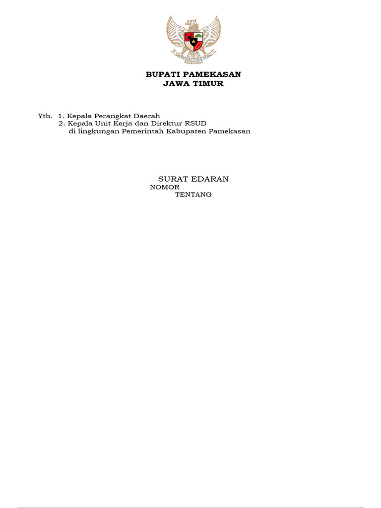 Surat Edaran | PDF