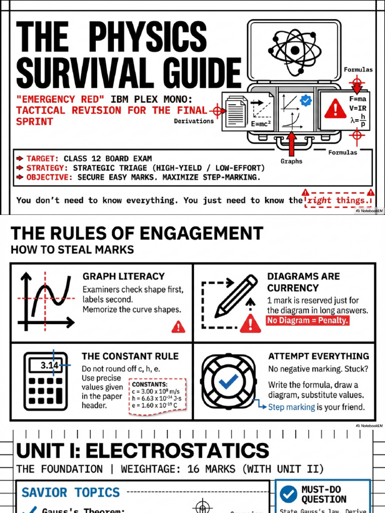 Physics Exam Survival Triage | PDF