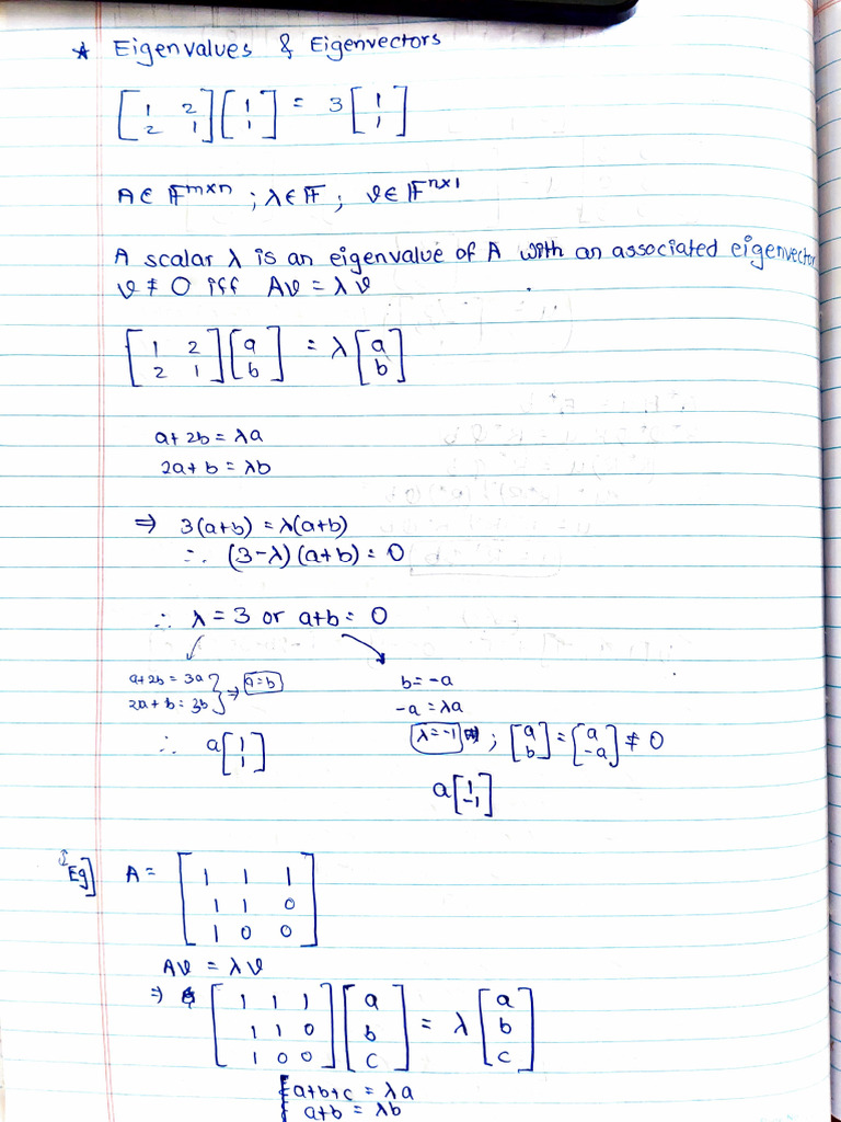Research on eigenvalues and Eigenvectors | PDF