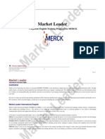 Market Leader: Corporate English Training Proposal For MERCK