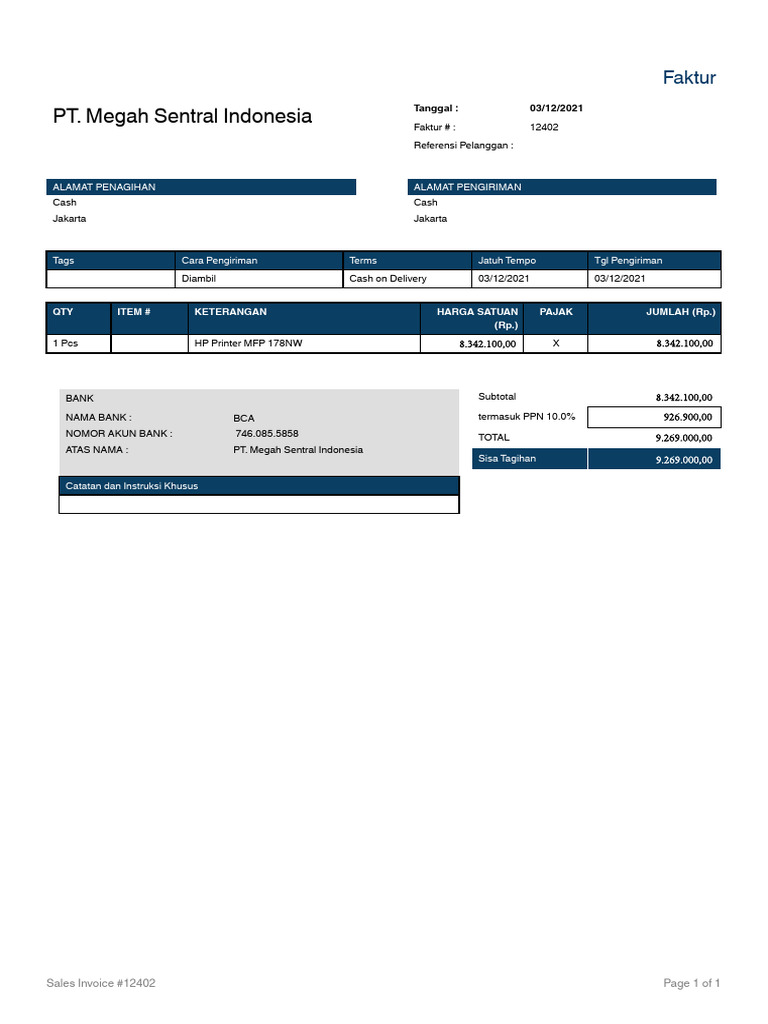 Inv HP Printer | PDF