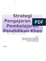 Strategi Pengajaran Dan Pembelajaran Pendidikan Khas