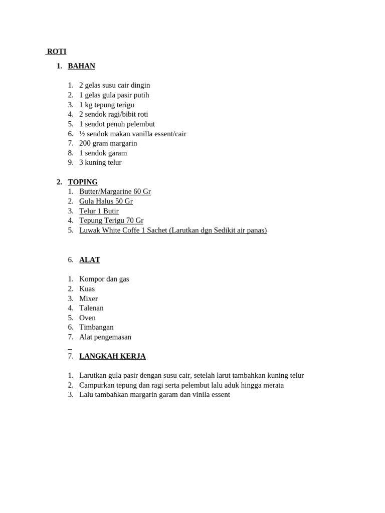 Roti O | PDF