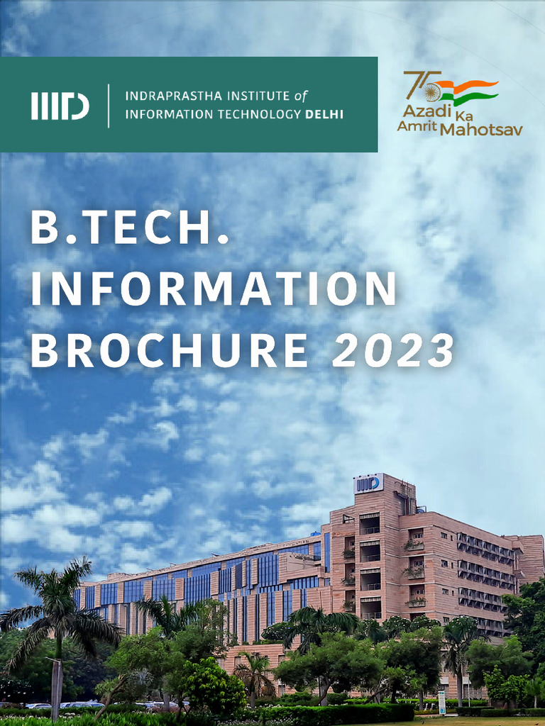 BTech Admission Brochure2023 Final | PDF | Science | Computer Science