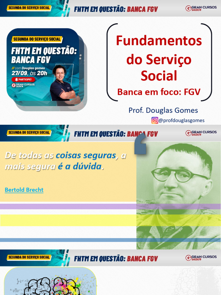 FHTM Banca FGV | PDF | Trabalho social | Sociologia