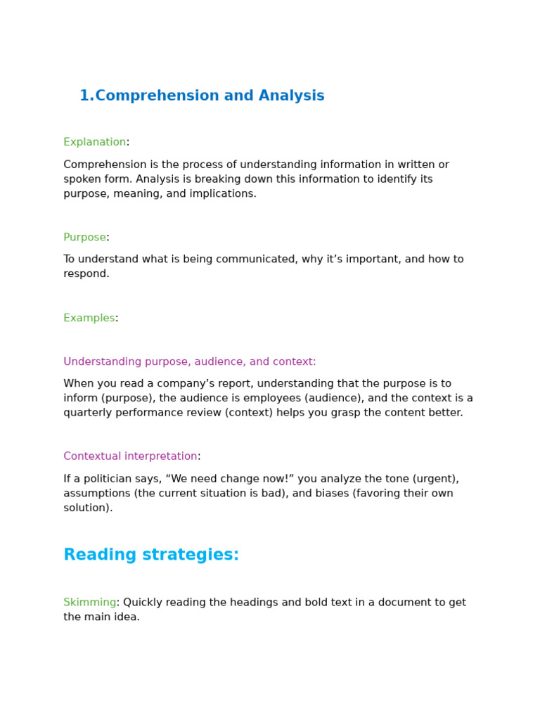 Functional English Notes (Unit2&3). | PDF | Communication | Public Speaking