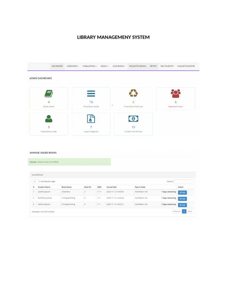 Library Management System | PDF