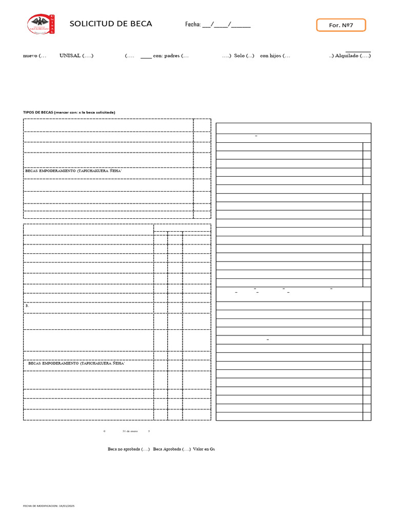 Formulario-7 2025 | PDF