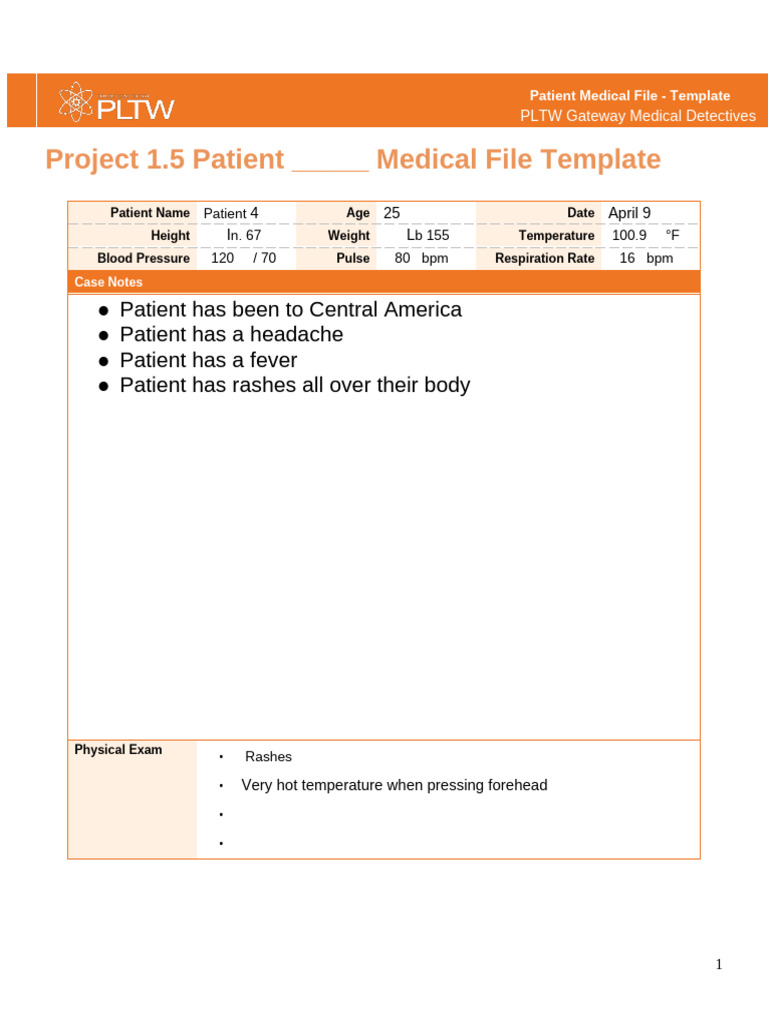 Copy of MD 1.5 PatientMedicalFileTemplate (1) | PDF