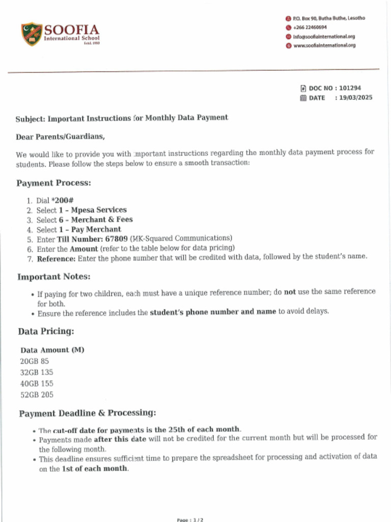Student Data | PDF