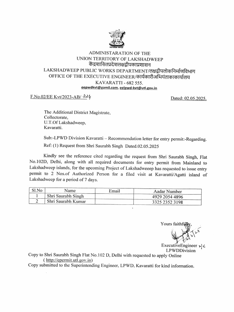 Entry Permit | PDF