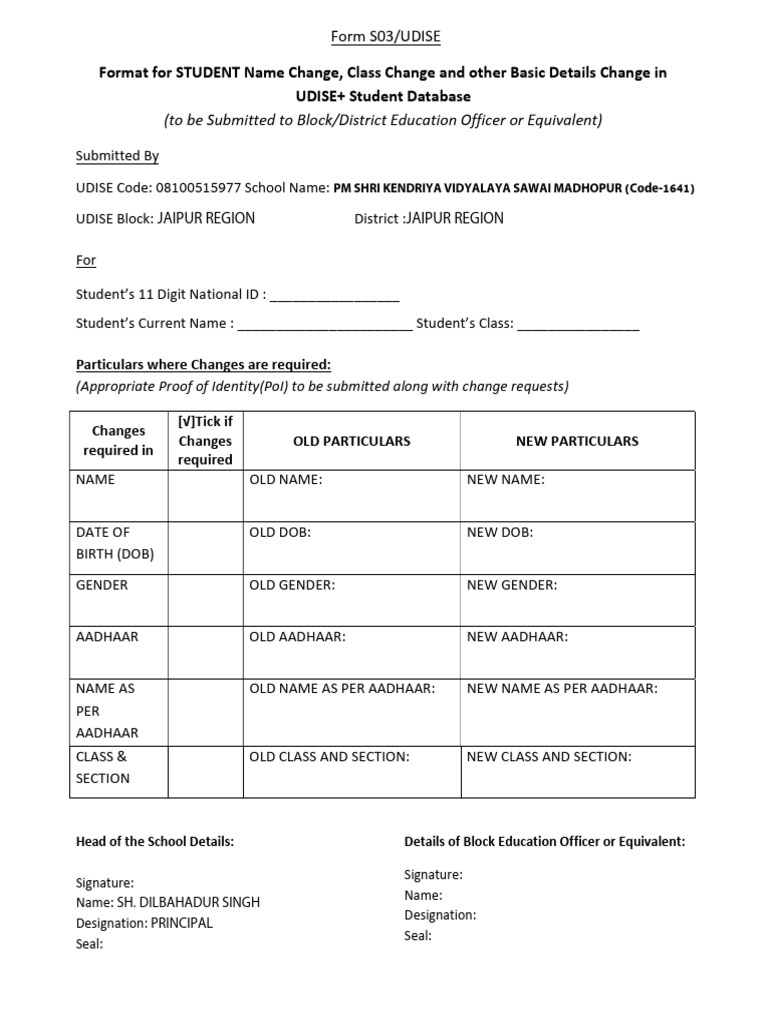 Form B - S03 | PDF