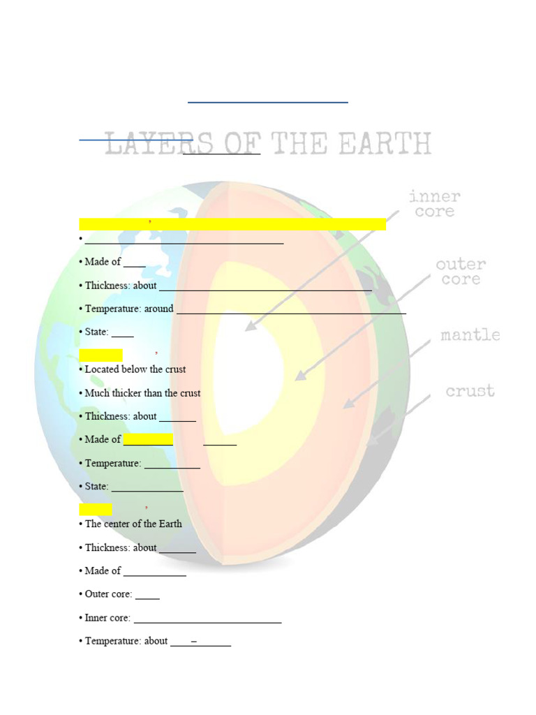 4.1 The Structure of The Earth | PDF