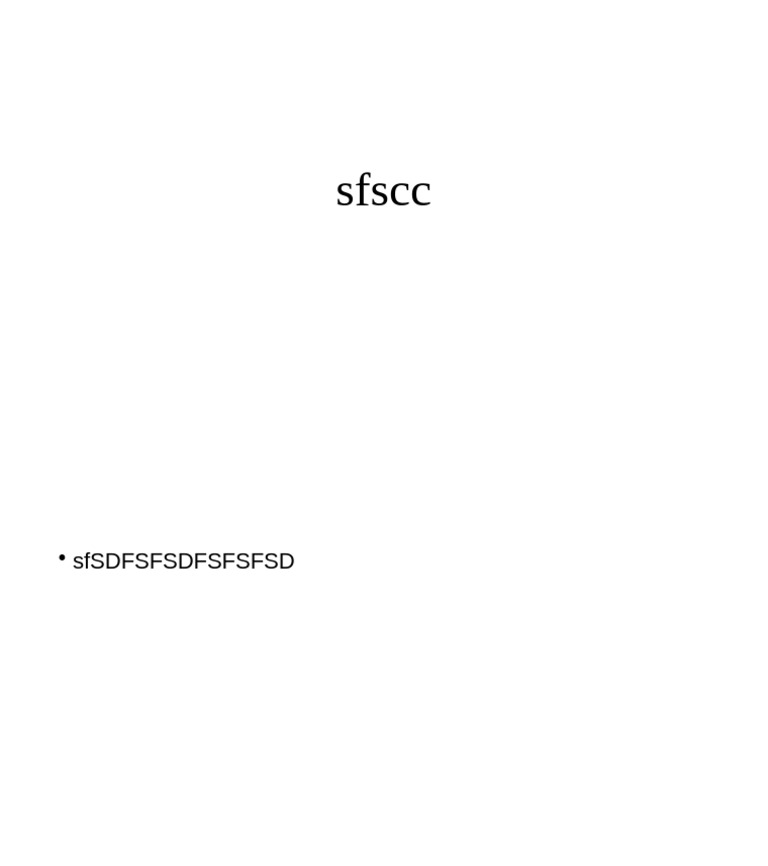 SFSCC | PDF