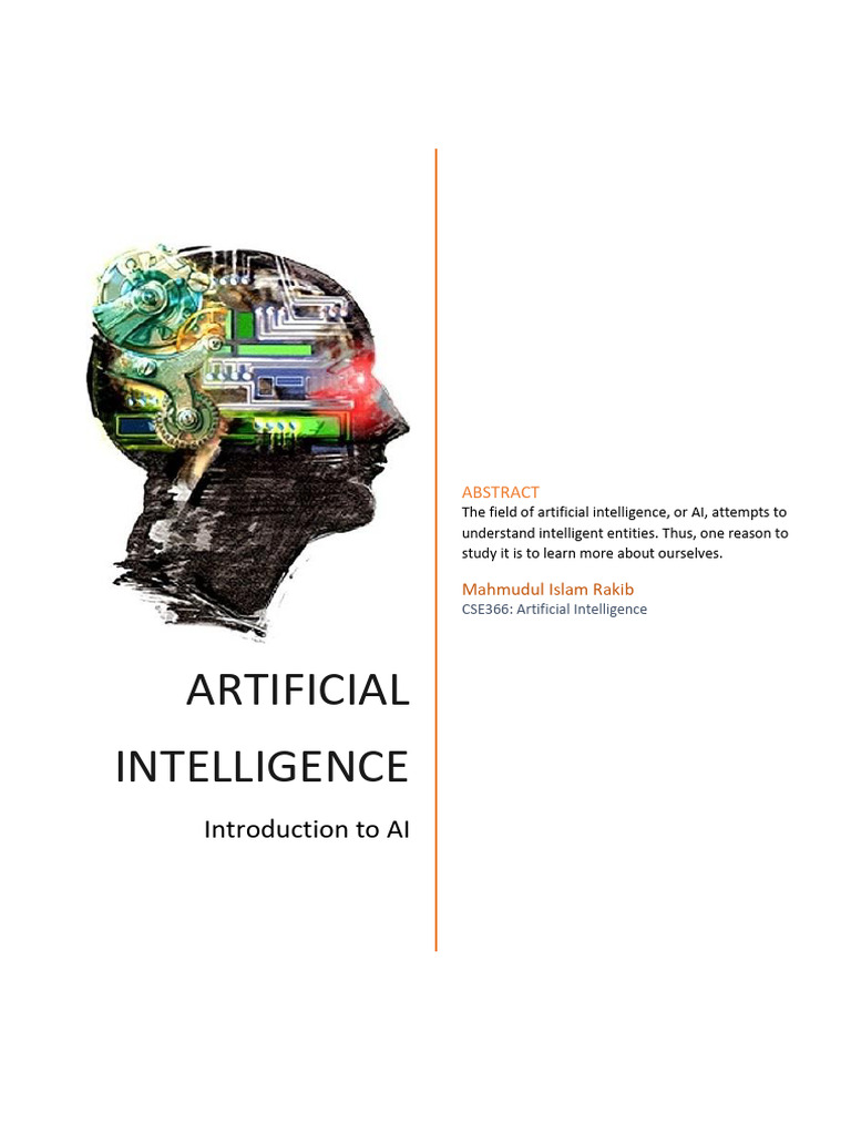 Introduction to AI | PDF | Artificial Intelligence | Intelligence (AI ...