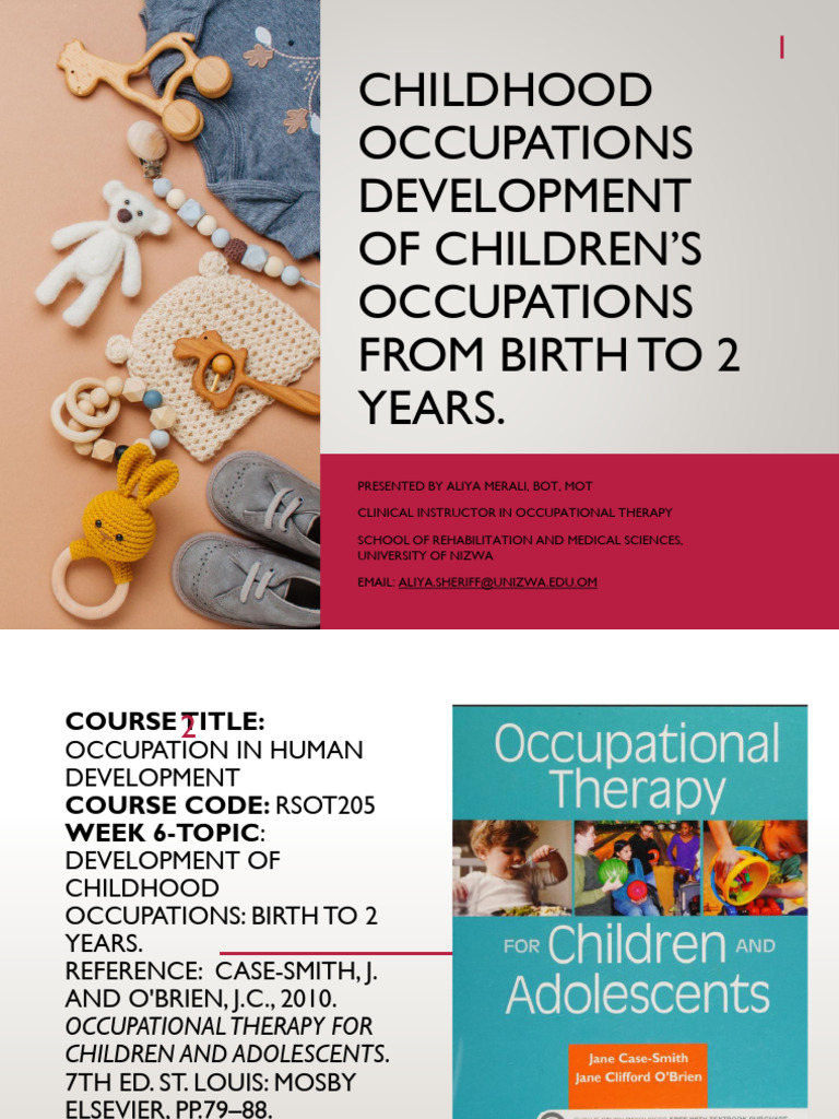 Development of Children's Occupations From Birth To 2 Years2 | PDF ...