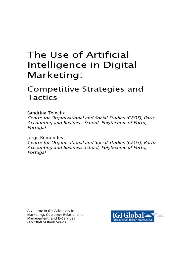 The Use of Artificial Intelligence in Digital Marketing | PDF ...