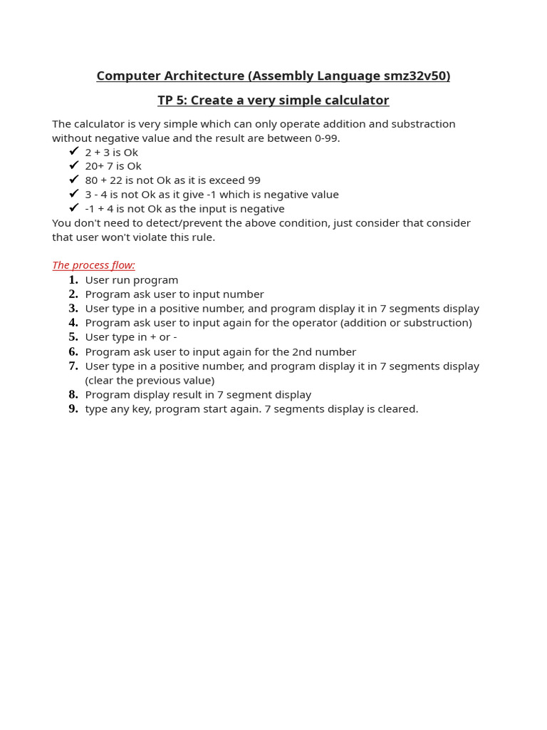 TP04-Create A Very Simple Calculator | PDF
