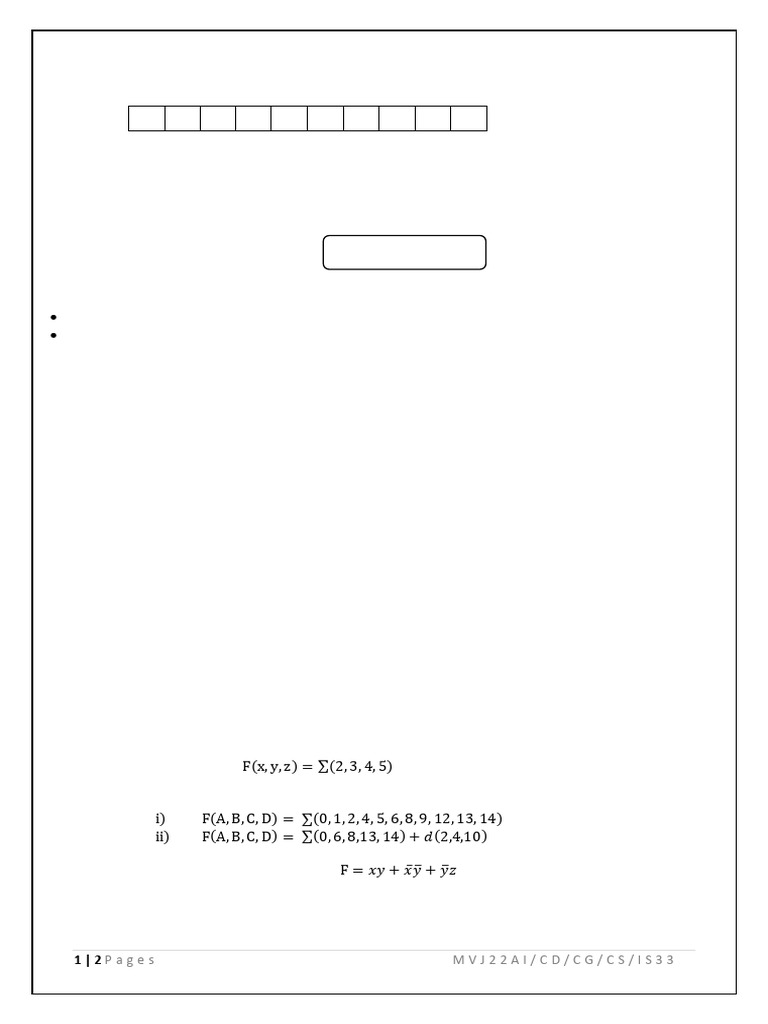 DDCO QP | PDF | Logic Gate | Input/Output