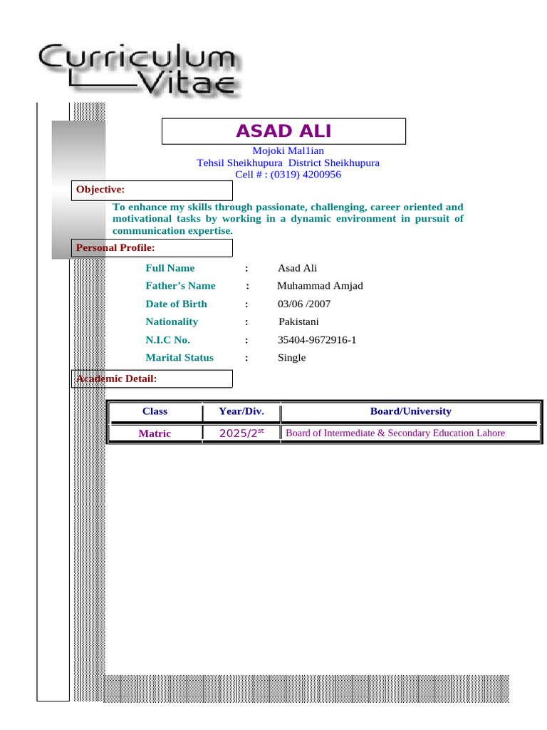 Asad Ali | PDF