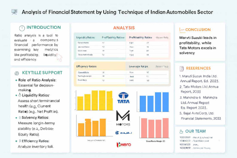 Financial Analysis Indian Automobile Sector A3 Landscape - GPT | PDF ...
