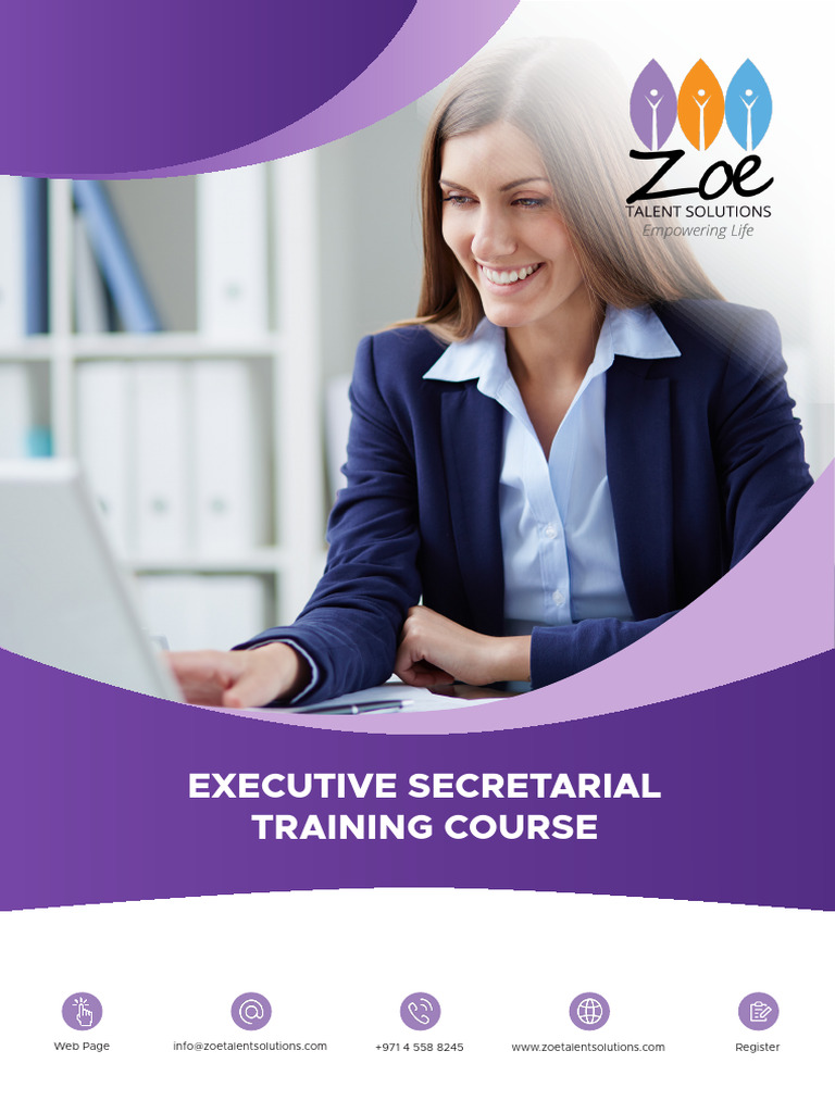 Executive Secretarial Training Course | PDF | Communication | Skill
