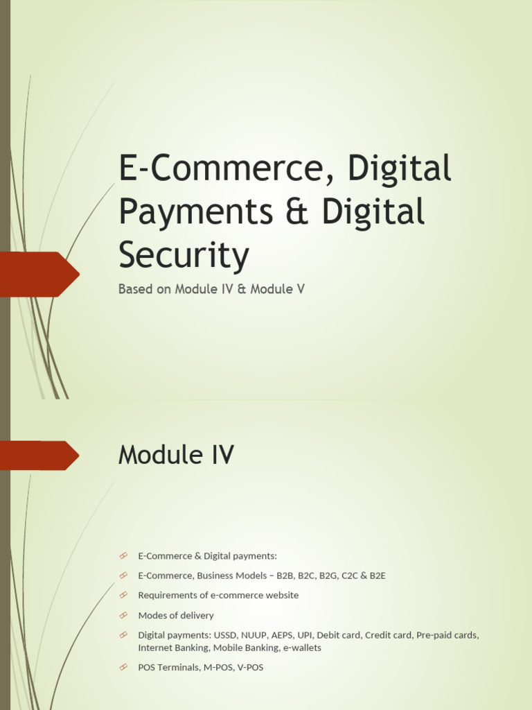 E Commerce Digital Security-Compressed | PDF | E Commerce | Online Shopping