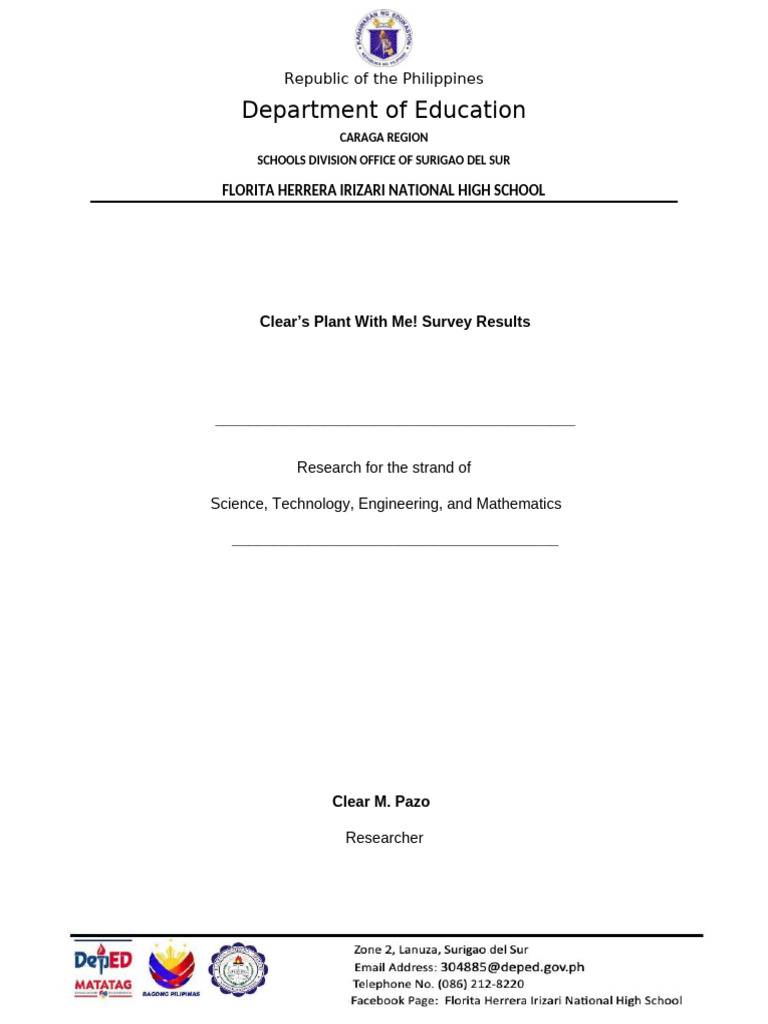 Colien Survey | PDF | Social Psychology | Behavioural Sciences
