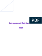 Interpersonal Relationship Test