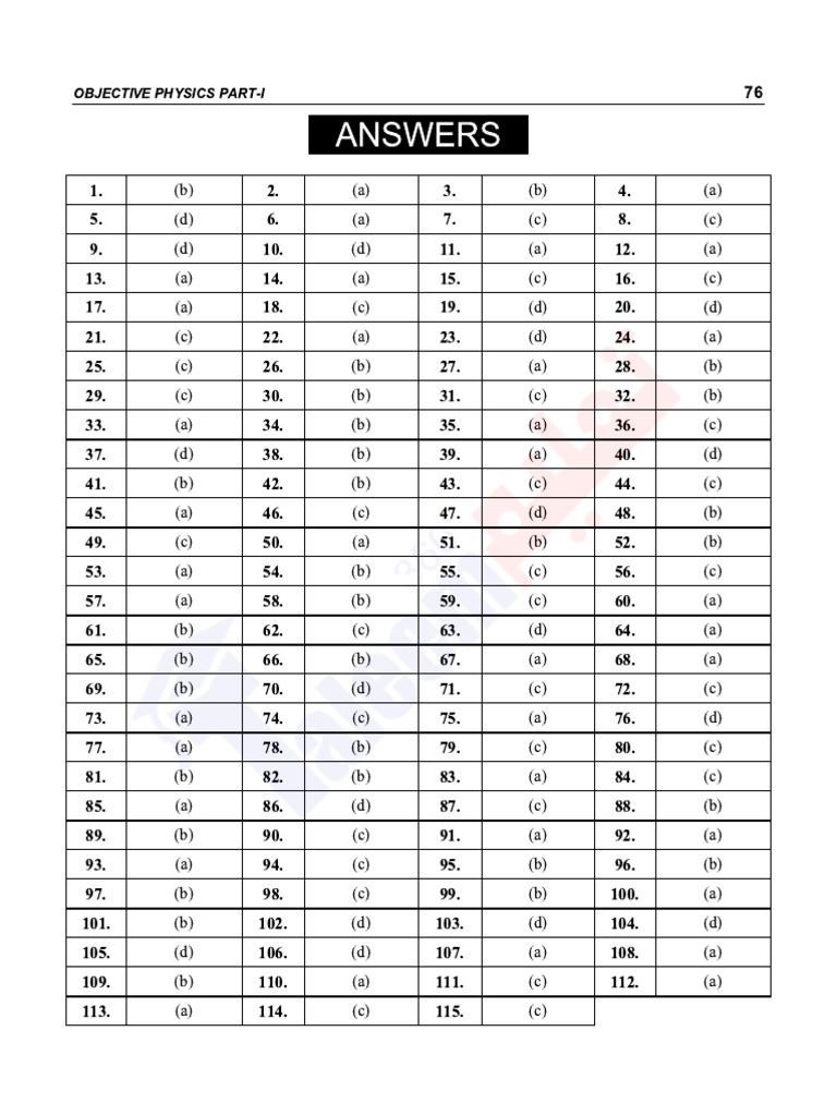 1st Year Physics Full Book (MCQS) - Extracted - 01170546 | PDF