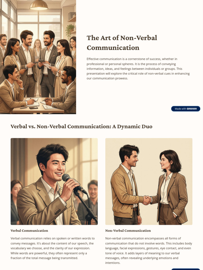 The Art of Non Verbal Communication | PDF | Nonverbal Communication ...