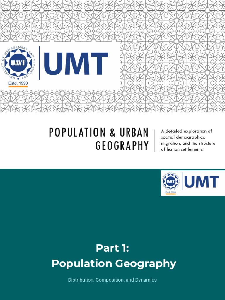 8 Population Urban Geography | PDF | Urban Sprawl | City