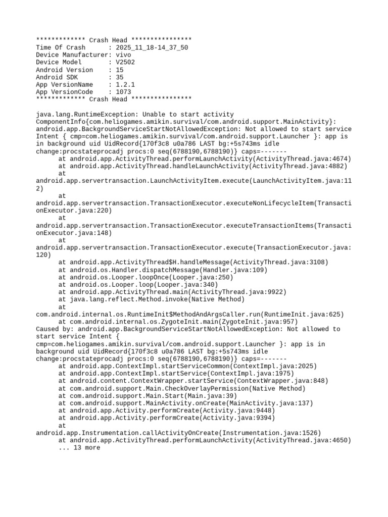 Mod Menu Crash 2025 11 18-14 37 50 | PDF | Java (Programming Language ...