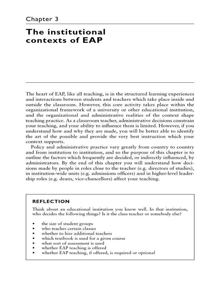 chapter 3 | PDF | English As A Second Or Foreign Language | Teachers