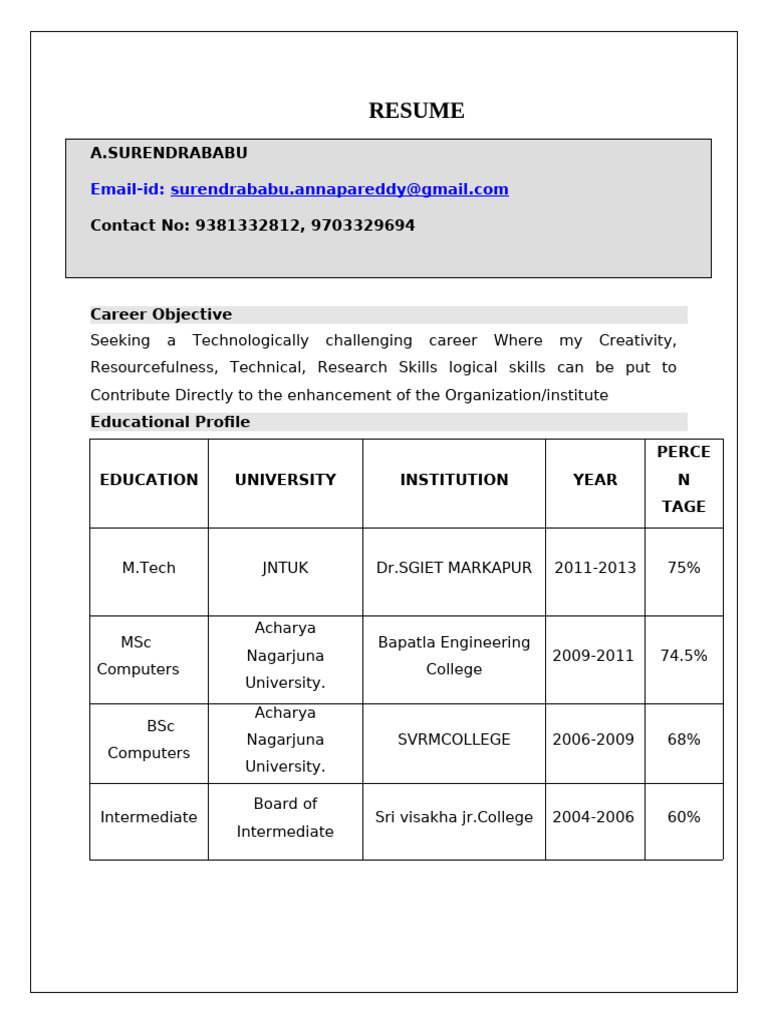 Asb Resume | PDF | Computing