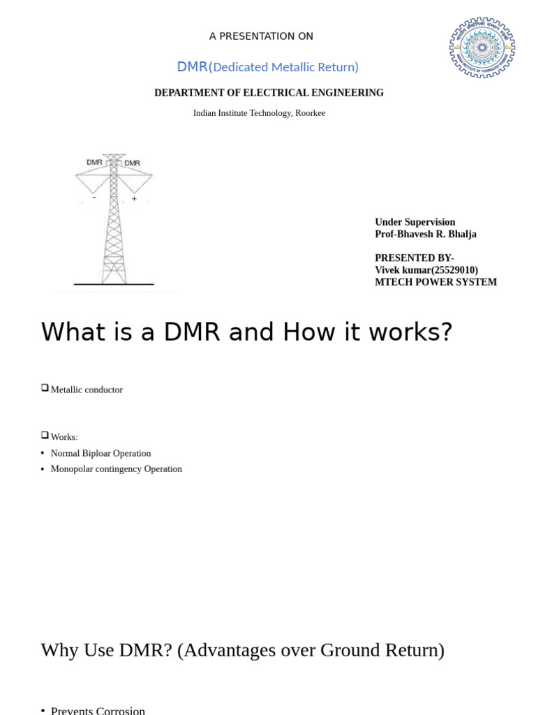 Vivek DMR Presentation | PDF