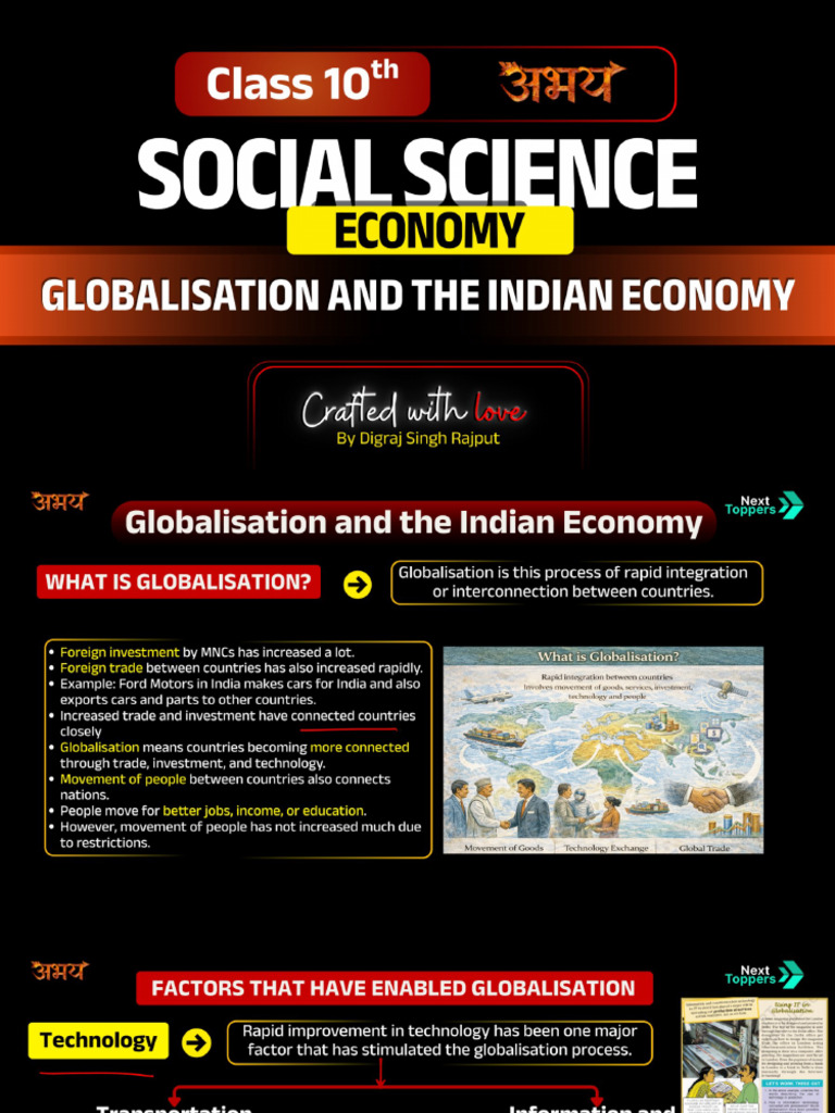 Globalization and The Indian Economy | PDF