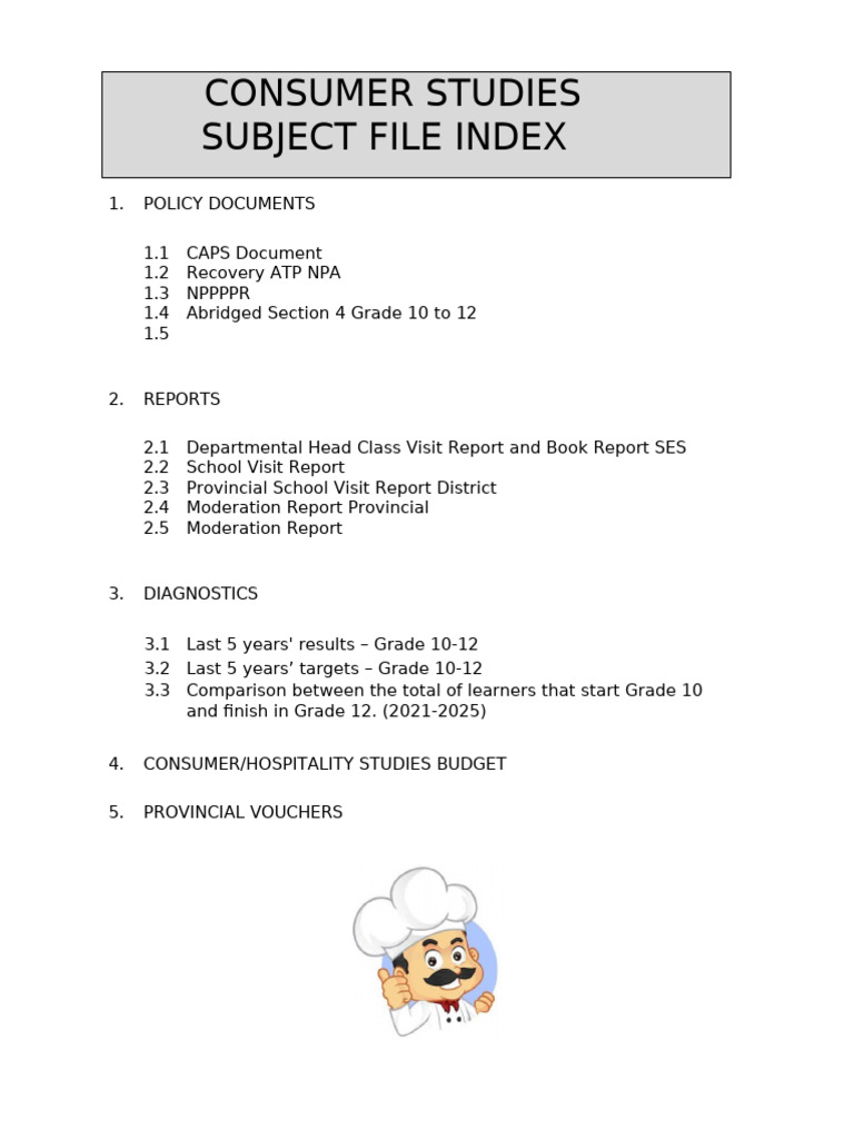 CNST File Indexes For Subject File - GAUTENG | PDF