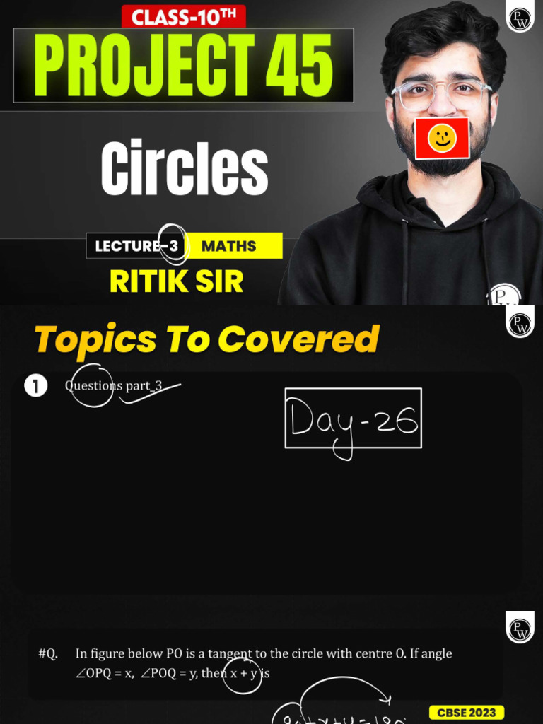 Circles 03 - Class Notes | PDF