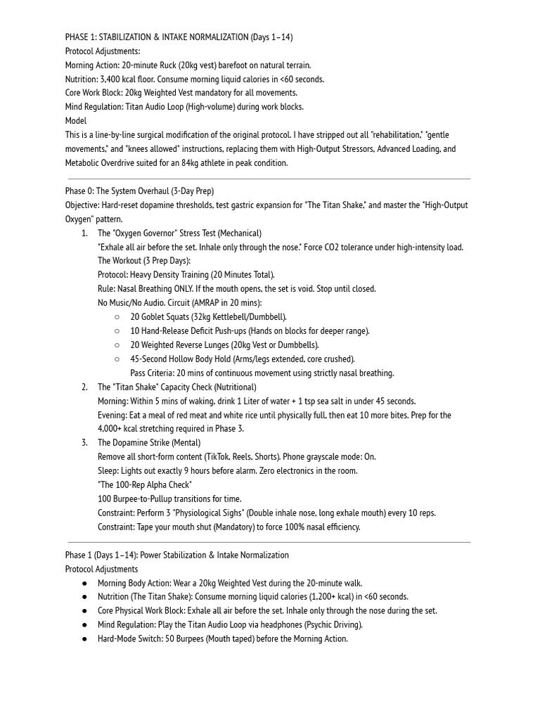 Phase 1_ Stabilization & Intake Normalization (Days 1–14) | PDF ...