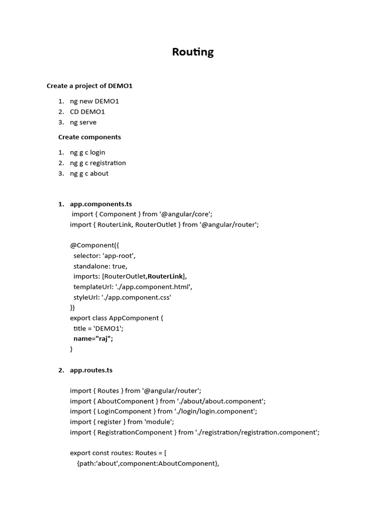 Routing | PDF