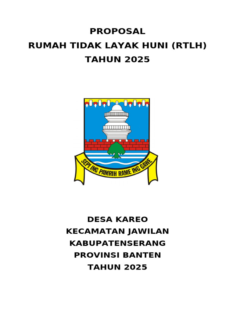 Proposal RTLH Desa Kareo (Fix) | PDF