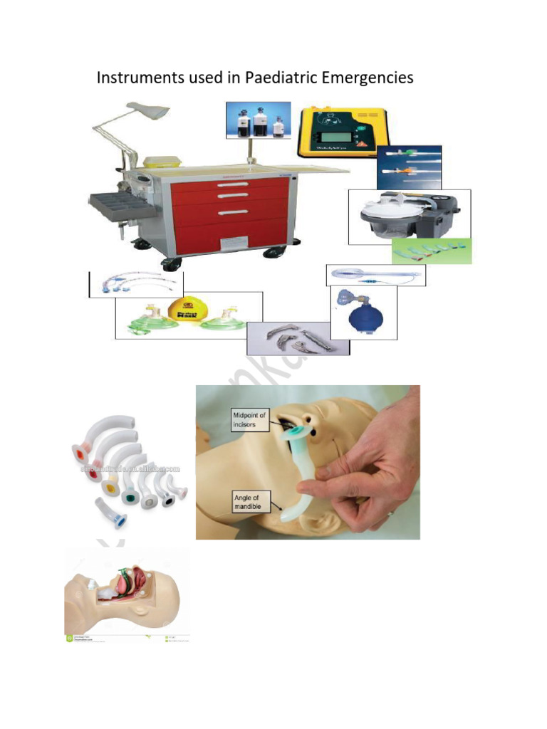 Instruments Used in Paediatric Emergencies | PDF