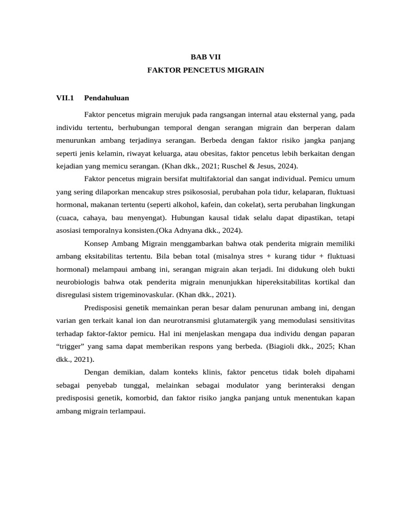 FAKTOR PENCETUS MIGRAIN Fix | PDF