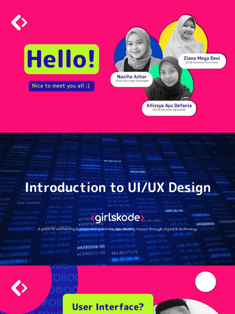 Introduction To UI - UX Design - Girls Kode | PDF | Design | Human ...