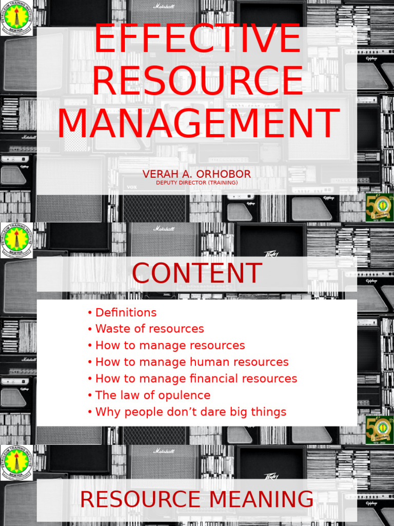 Effective Resource Management | PDF | Economies
