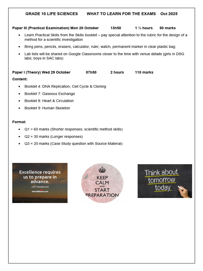 Life Sciences GR 10 | PDF