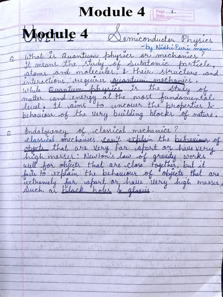 4. Module 4_QM_Class Notes (1) | PDF